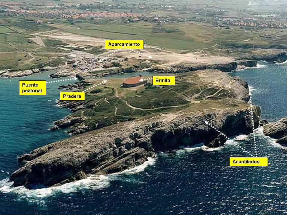 Resultado de imagen de isla de la Virgen del Mar santander
